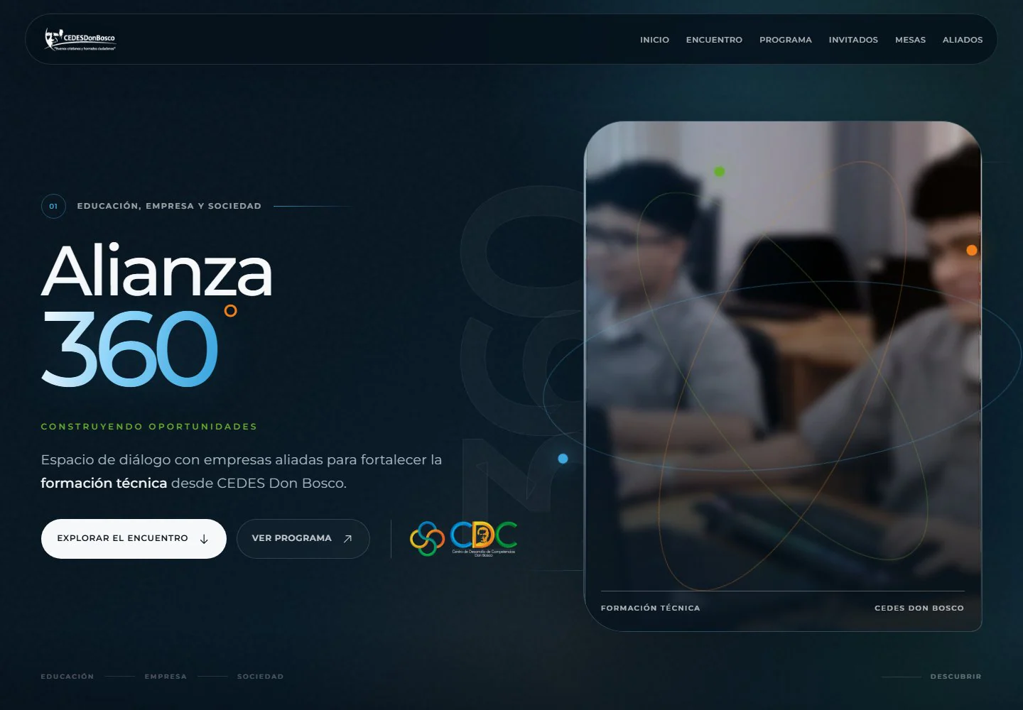 Página principal del encuentro Alianza 360