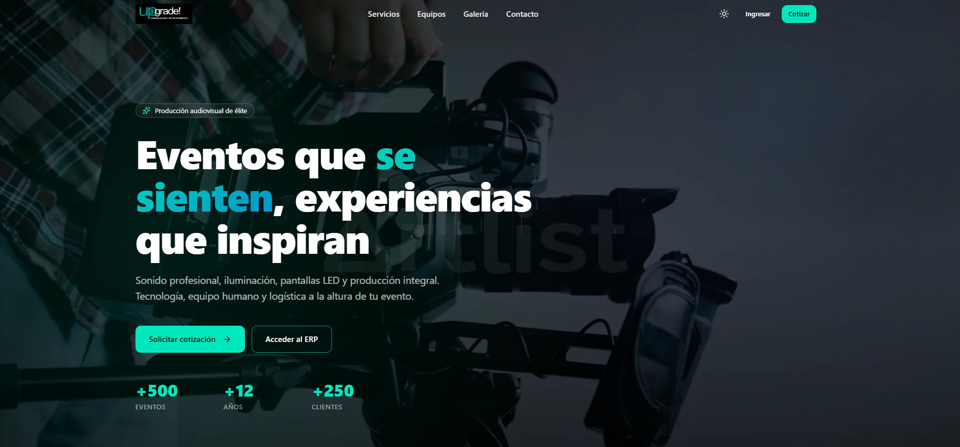 Upgrade: presentación de servicios audiovisuales